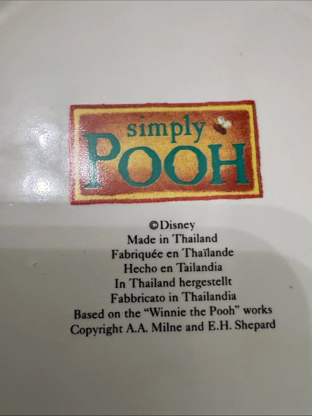 DISNEY WINNIE the POOH Canister Jar Metal Clasp Closure 6.5”x 5” Kitchen Storage
